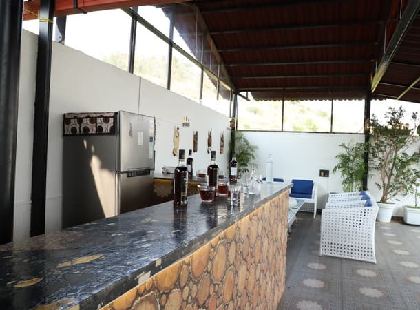 Sky deck bar counter