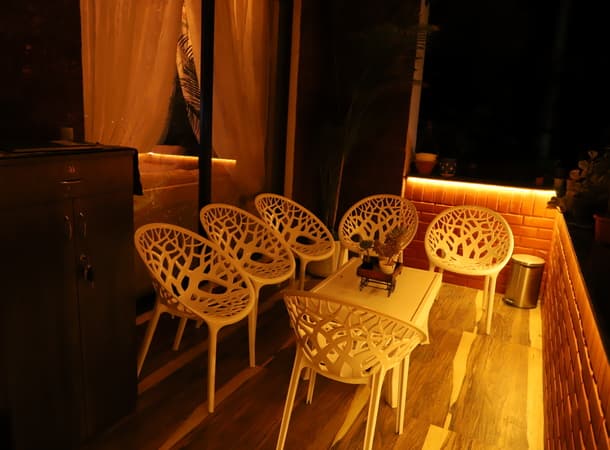 Spacious villa bedroom